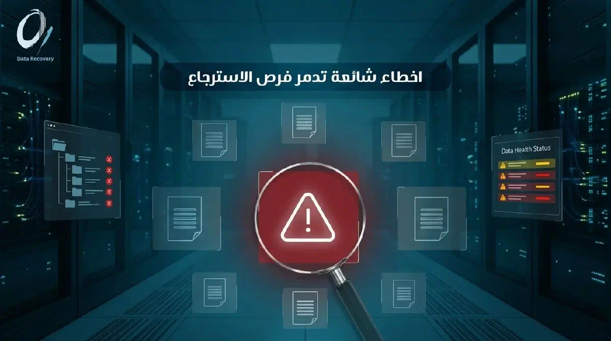 أخطاء شائعة تدمر فرص استرجاع البيانات
